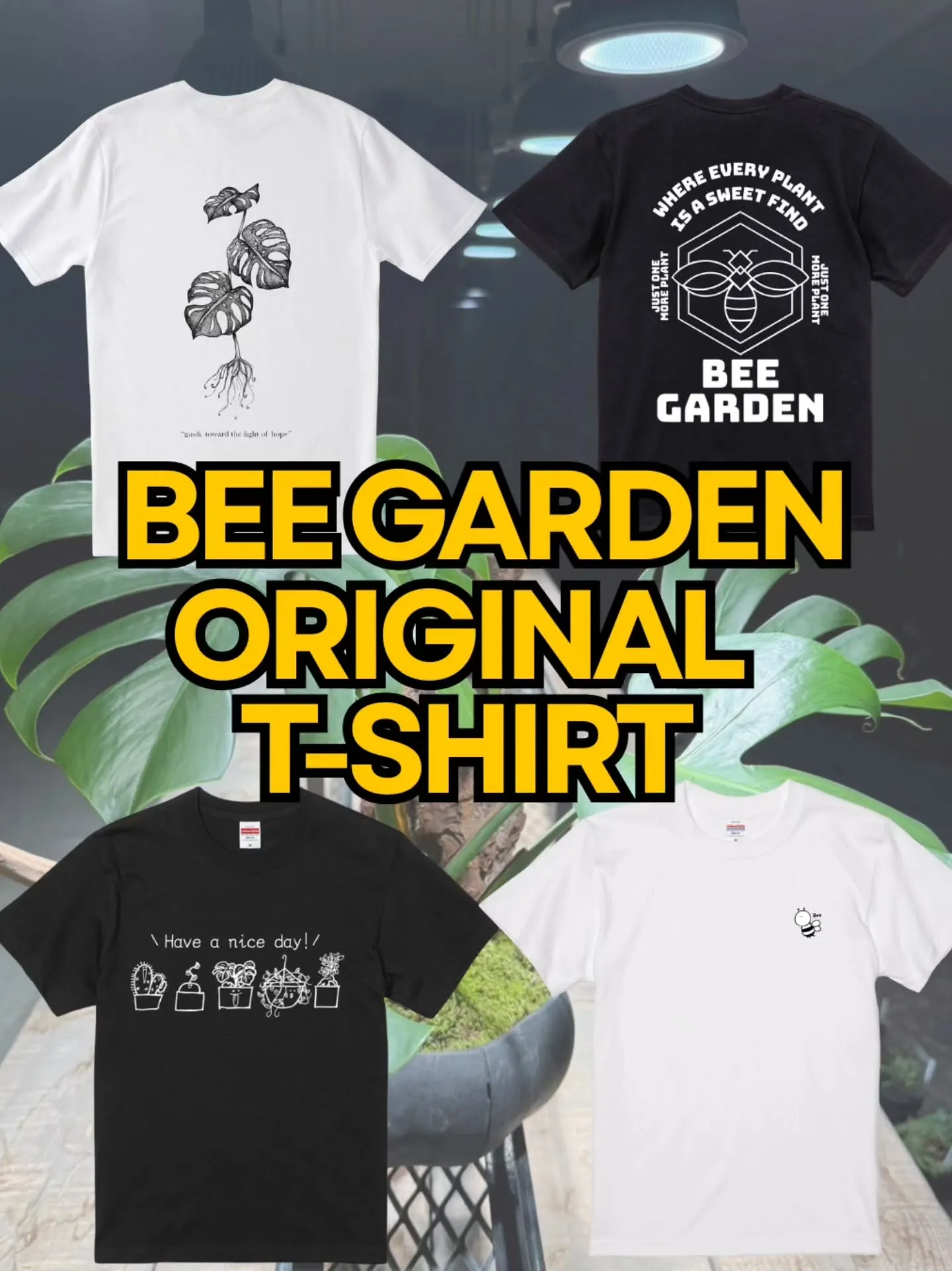 🐝 Bee garden オリジナルTシャツ受注販売スタート...