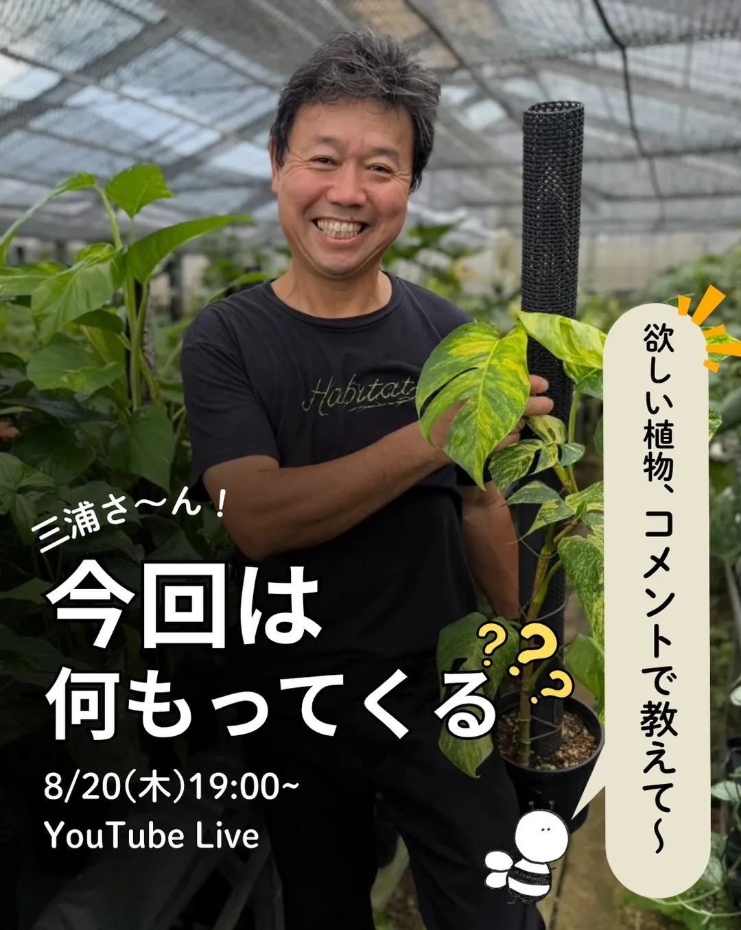 8/20(木)19:00〜🌿